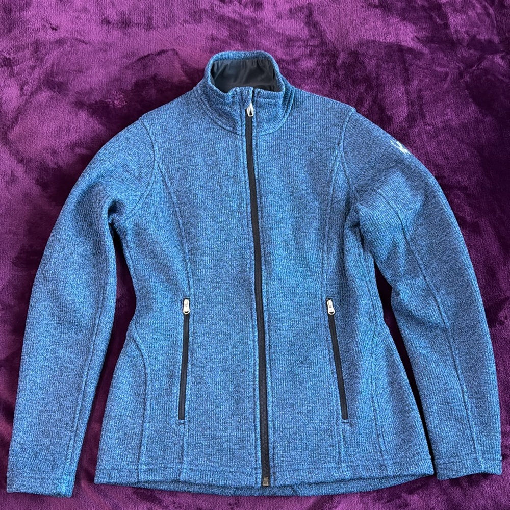 Spyder soft shell fleece zip up jacket